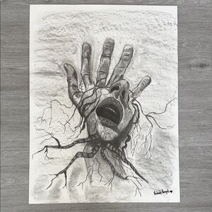 Abstract Hand Drawing Art Print